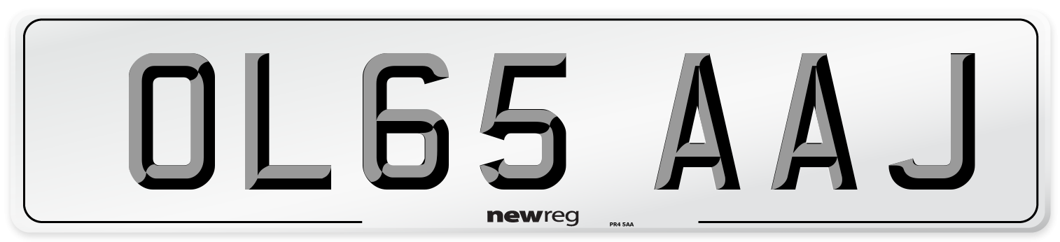 OL65 AAJ Number Plate from New Reg